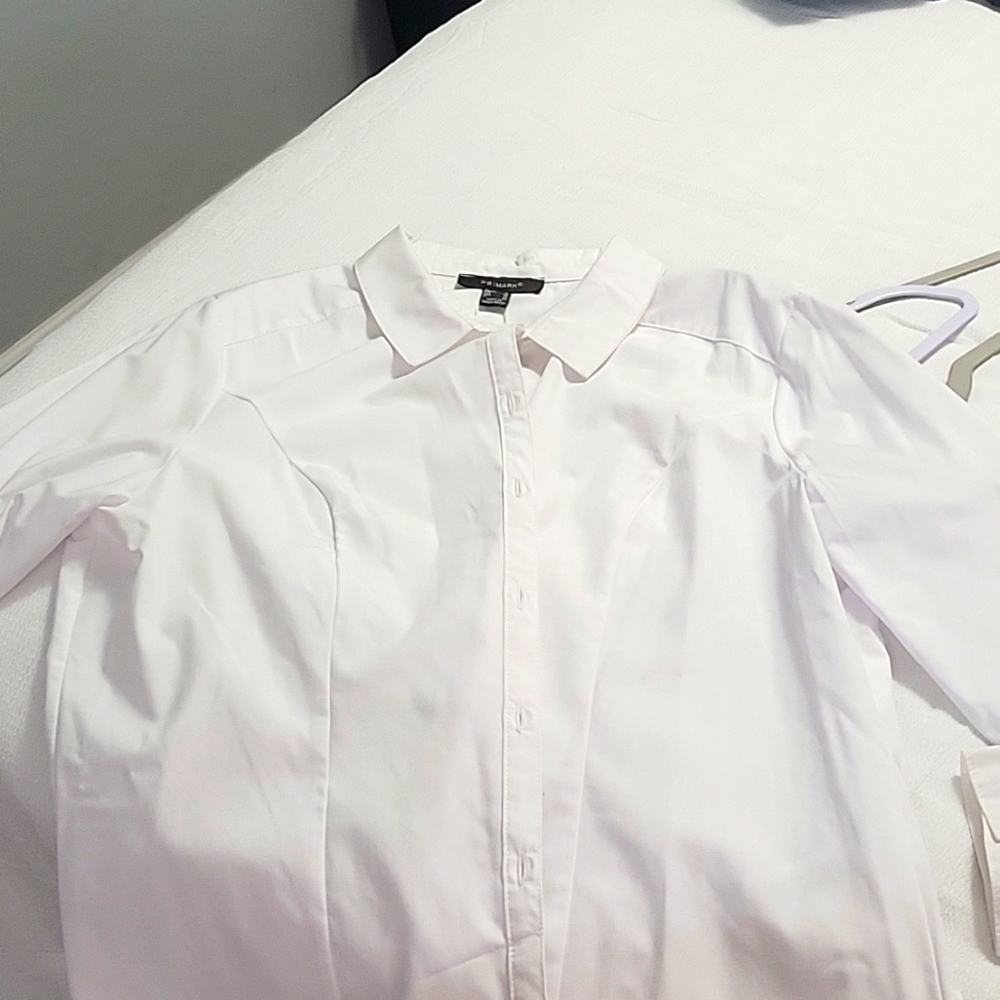 White button shirt formal size 14 L/XL